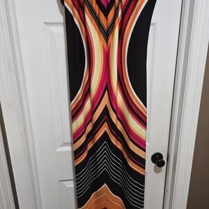 Vibrant Multicolor Maxi Dress